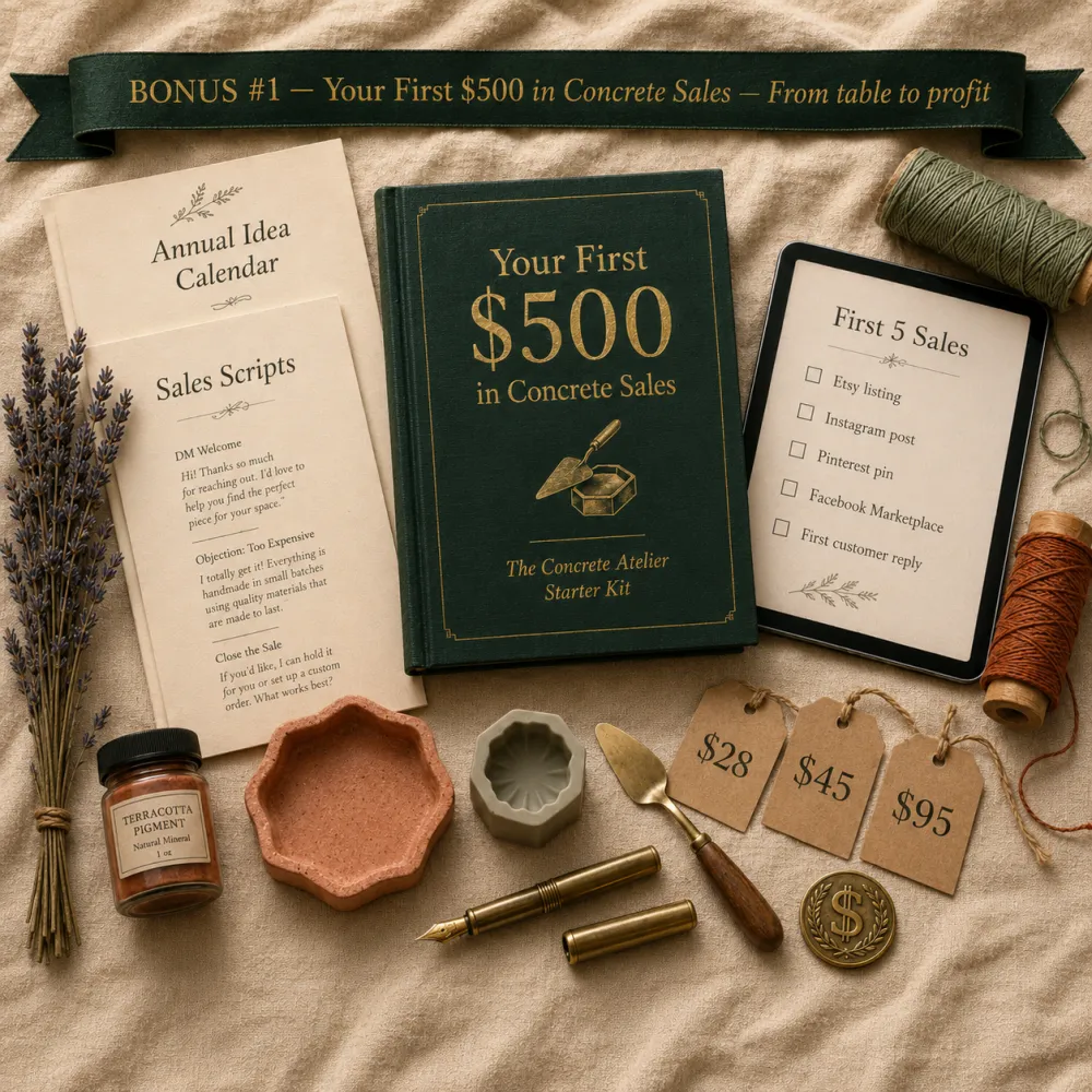 Bonus 1 — Your First $500 in Concrete Sales